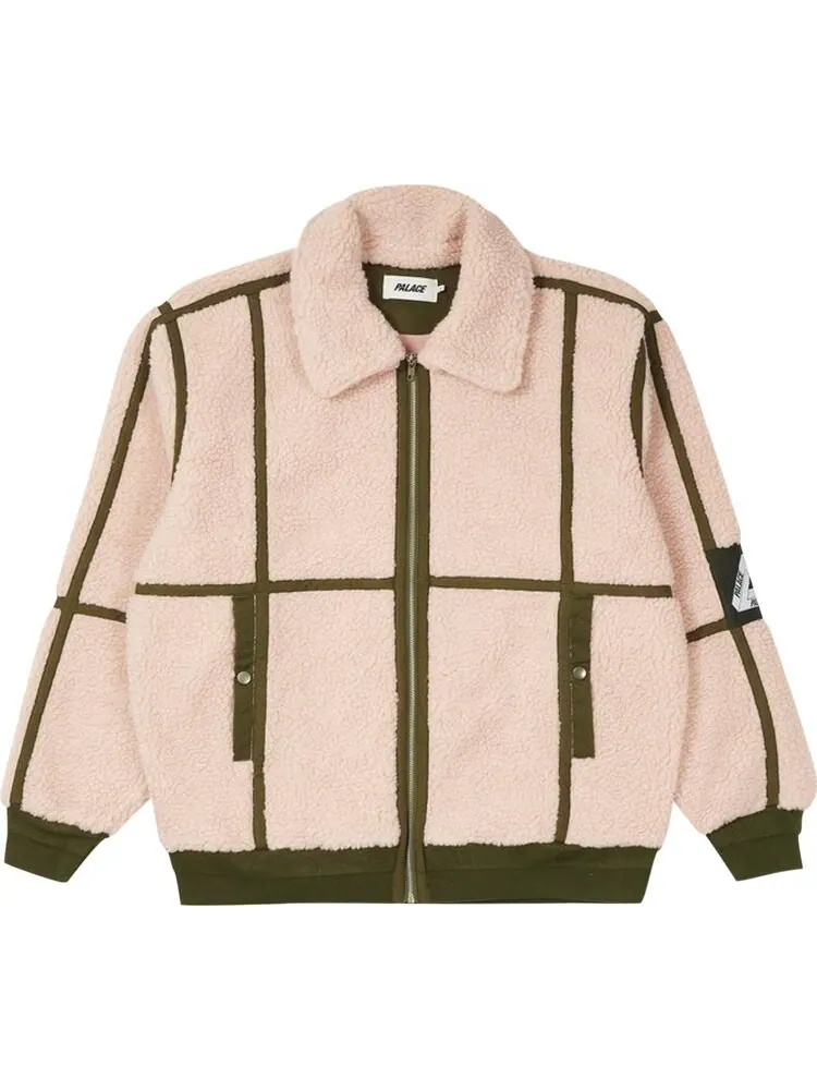 Куртка Palace Sherpa Flight Jacket 'Pink/Olive' — изображение 1 из 2, розовый