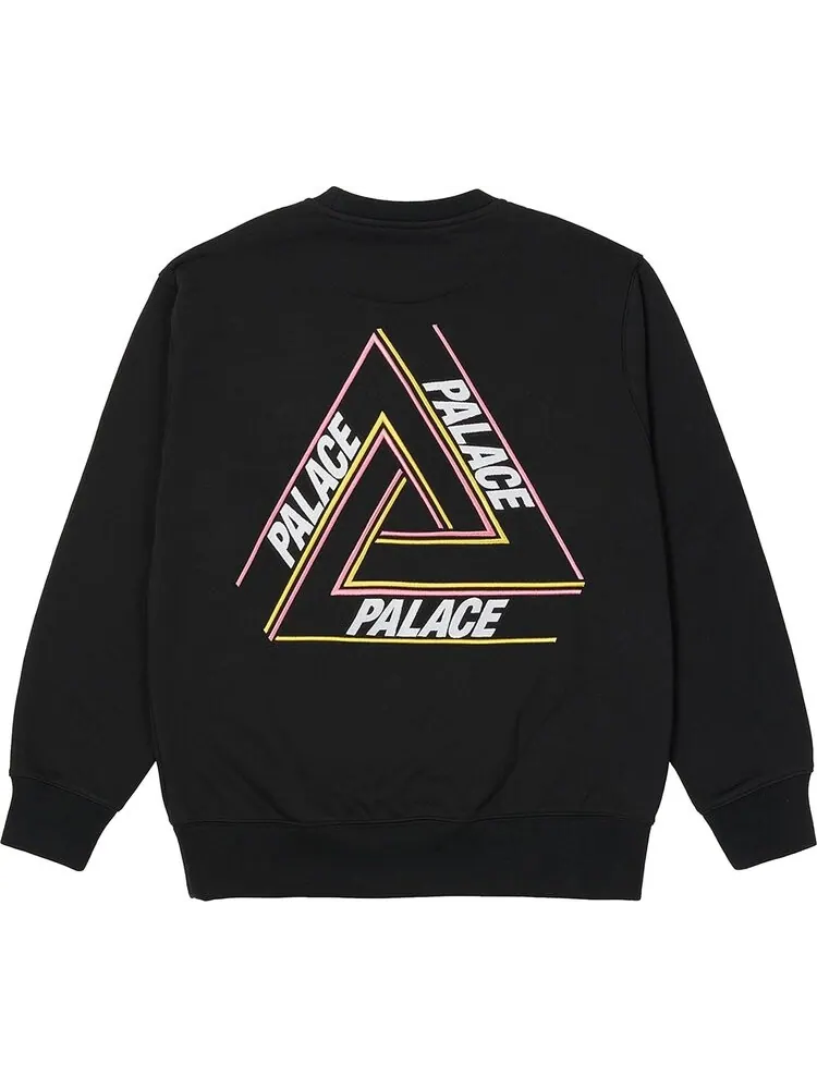 Толстовка Palace Basically A Tri-Ferg Crew 'Black' — изображение 2 из 2, черный