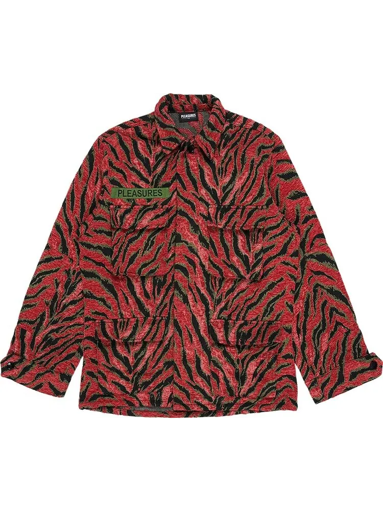 Куртка Pleasures Jungle Jacket 'Red' — изображение 1 из 3, красный