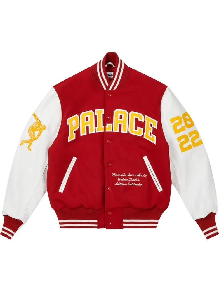 Куртка Palace Greek Varsity Jacket 'Red' — изображение 1 из 2, мульти