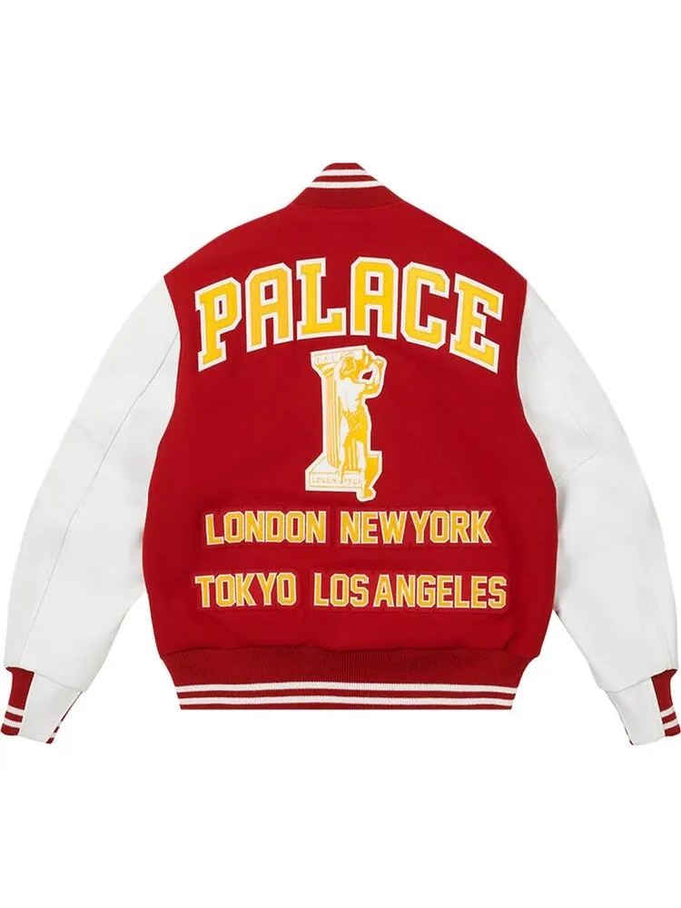 Куртка Palace Greek Varsity Jacket 'Red' — изображение 2 из 2, мульти