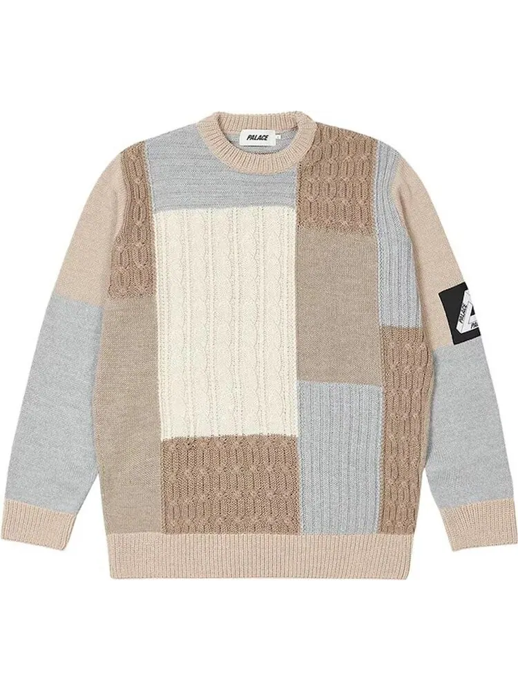 Джемпер Palace Cable Patchwork Knit 'Multicolor' — изображение 1 из 2, мульти
