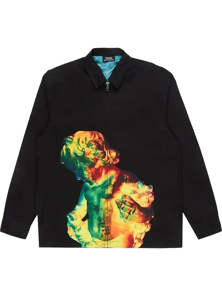 Куртка Pleasures Technique Work Jacket 'Black' — изображение 1 из 3, черный