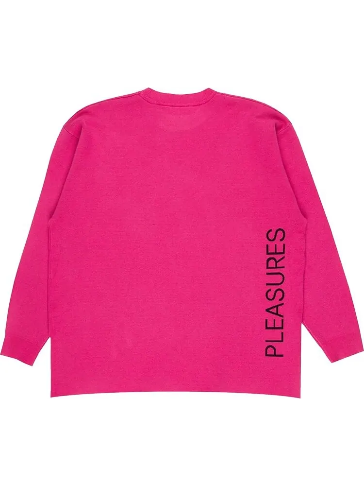 Свитер Pleasures Lowlife Jacquard Sweater 'Pink' — изображение 2 из 2, розовый