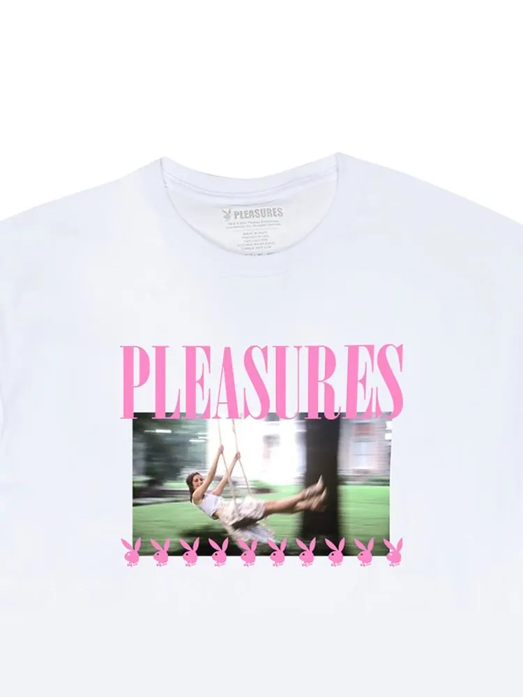 Футболка Pleasures Swing T-Shirt 'White' — изображение 2 из 2, белый