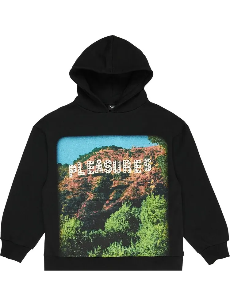 Худи Pleasures Pleasurewood Studded Hoodie 'Black' — изображение 1 из 1, черный