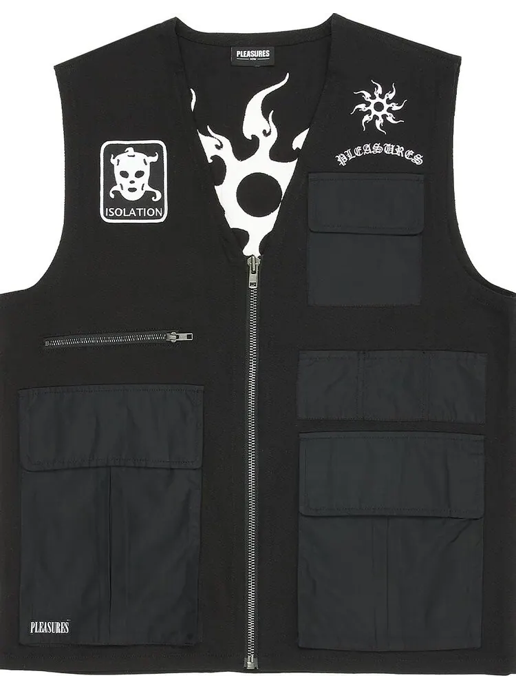 Жилет Pleasures Strike Vest 'Black' — изображение 1 из 2, черный