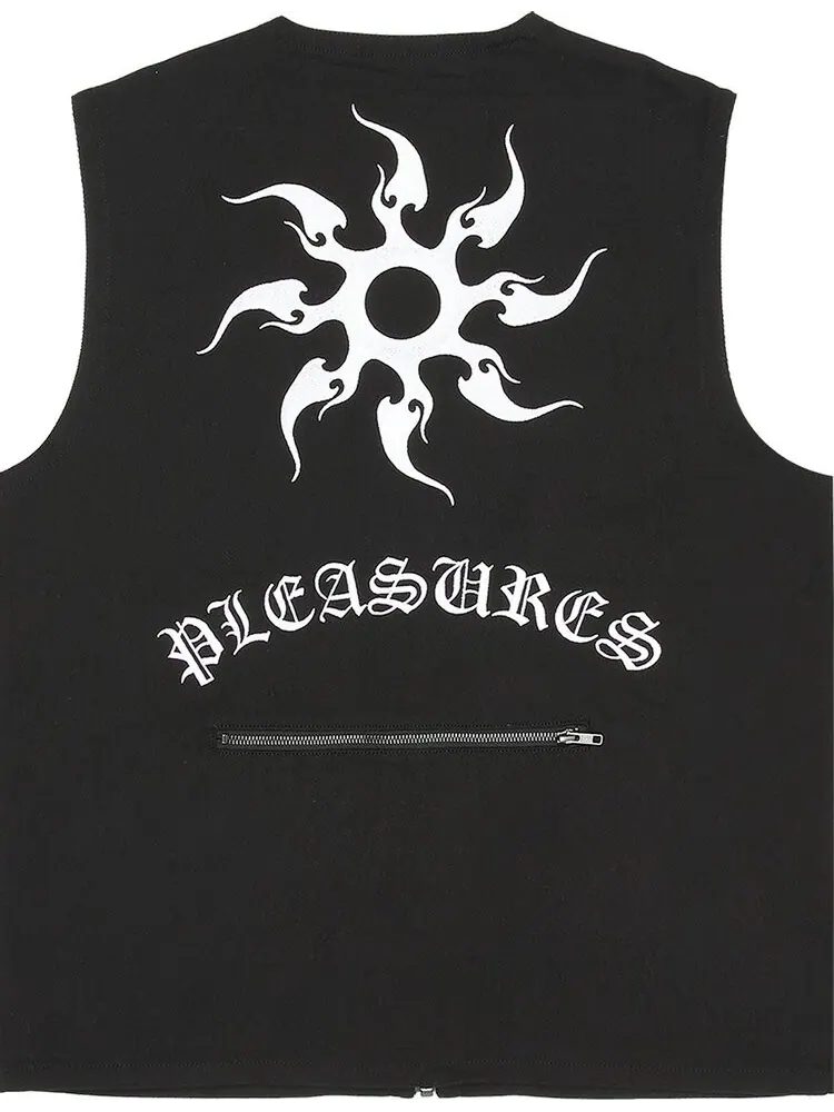 Жилет Pleasures Strike Vest 'Black' — изображение 2 из 2, черный