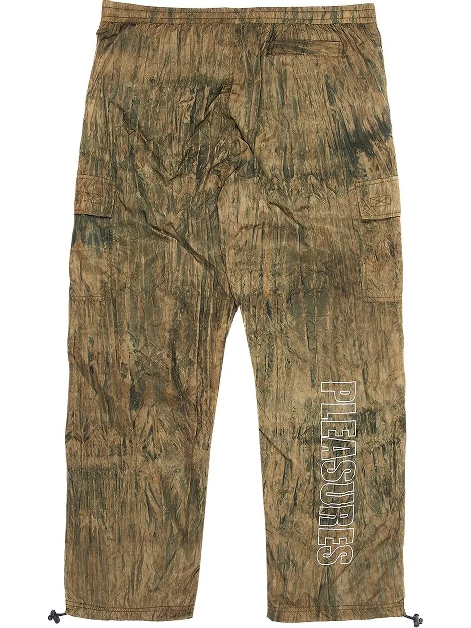 Брюки Pleasures Jeffery Nylon Cargo Pant 'Green' — изображение 2 из 2, зеленый
