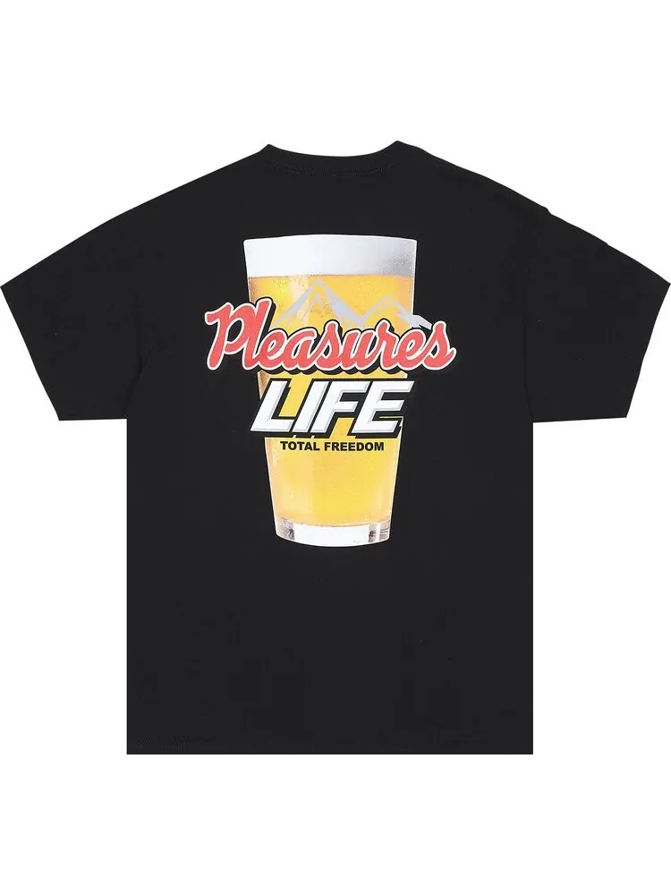 Футболка Pleasures Refresh T-Shirt 'Black' — изображение 2 из 2, черный