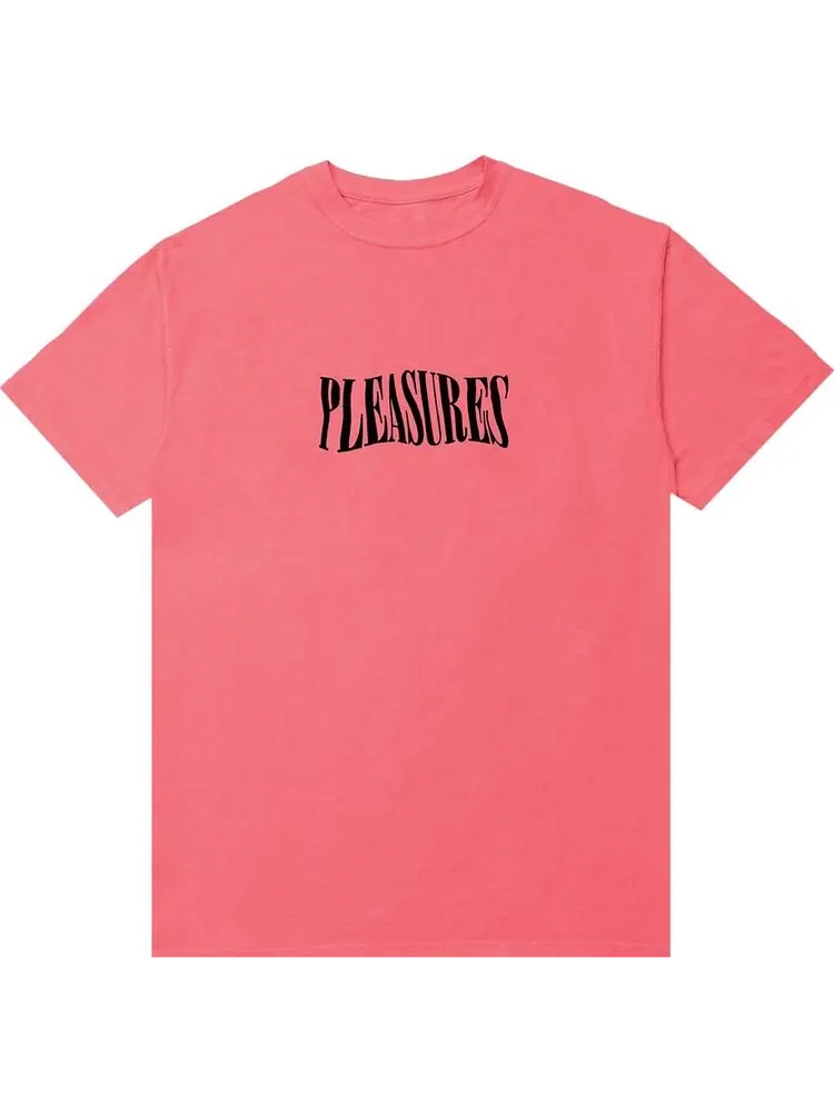 Футболка Pleasures Party Logo T-Shirt 'Coral' — изображение 1 из 1, розовый