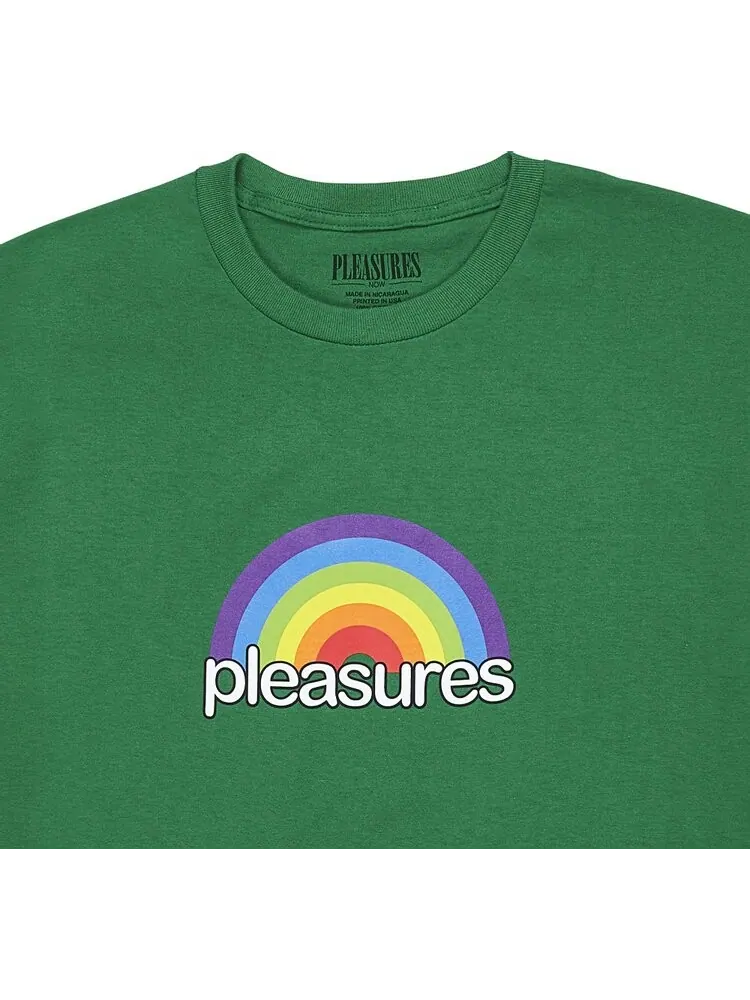 Футболка Pleasures Good Time T-Shirt 'Kelly Green' — изображение 2 из 2, зеленый
