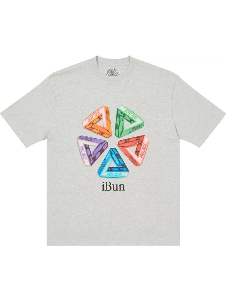 Футболка Palace Ich Bun T-Shirt 'Grey Marl' — изображение 1 из 1, серый