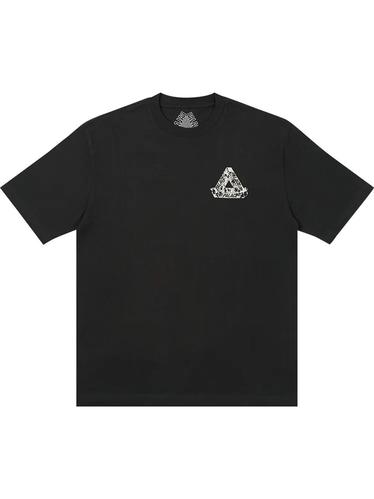 Футболка Palace Tri-Heads T-Shirt 'Black' — изображение 1 из 2, черный