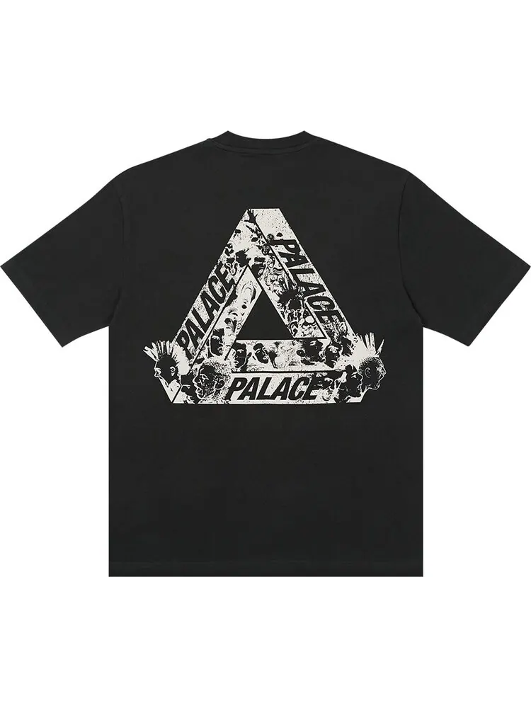 Футболка Palace Tri-Heads T-Shirt 'Black' — изображение 2 из 2, черный