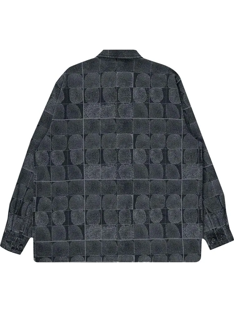 Рубашка Pleasures Trace Denim Work Shirt 'Black' — изображение 2 из 2, черный