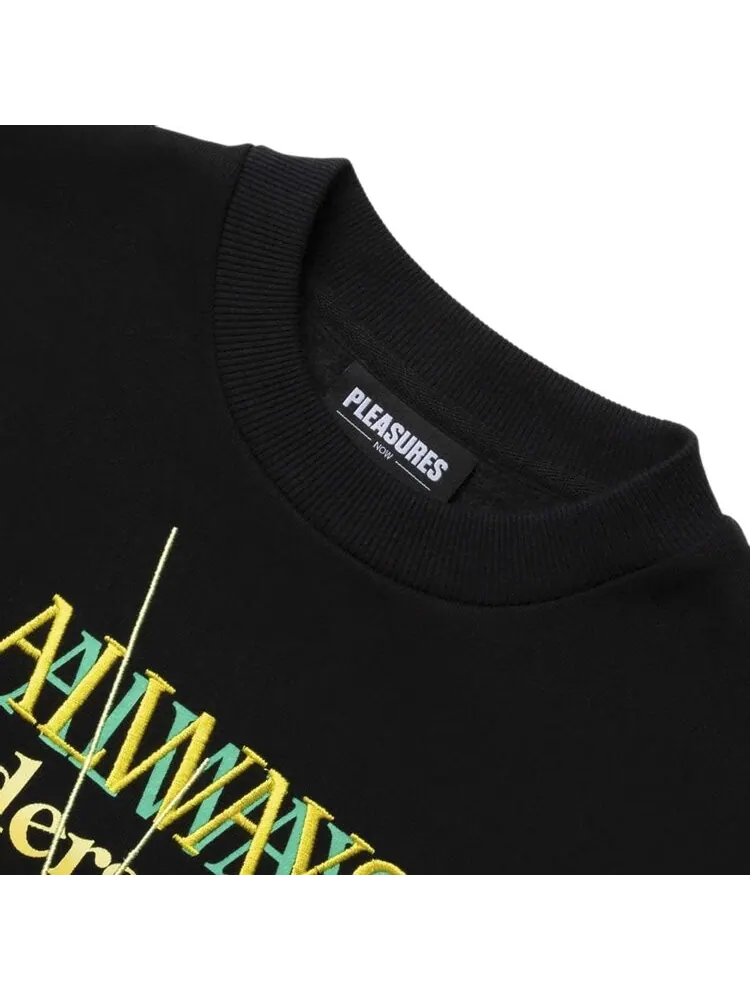 Толстовка Pleasures Faith Crewneck Sweatshirt 'Black' — изображение 2 из 2, черный