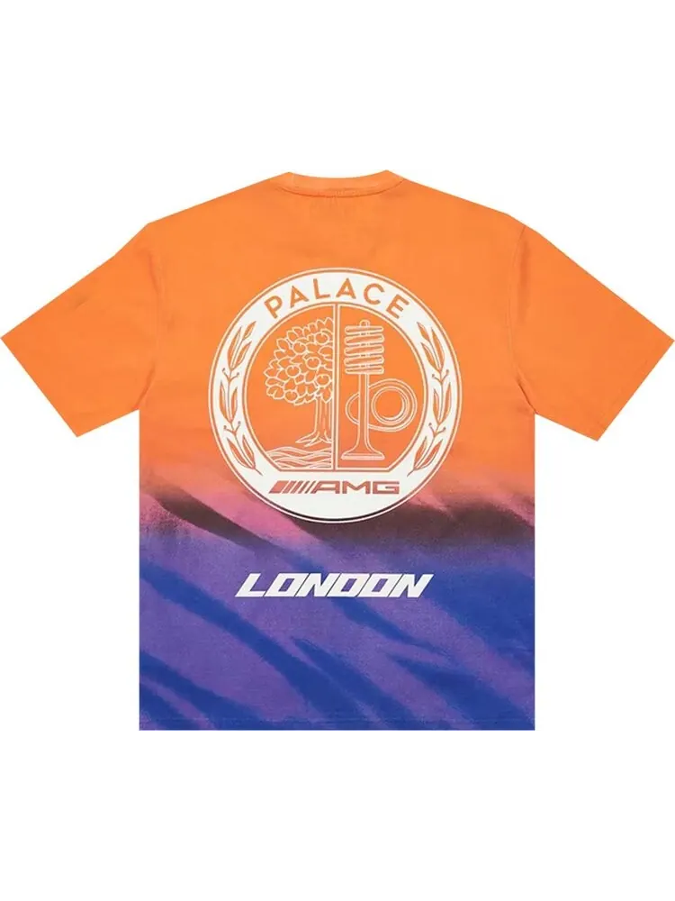 Футболка Palace x AMG 2.0 London T-Shirt 'Orange/Purple' — изображение 2 из 2, мульти