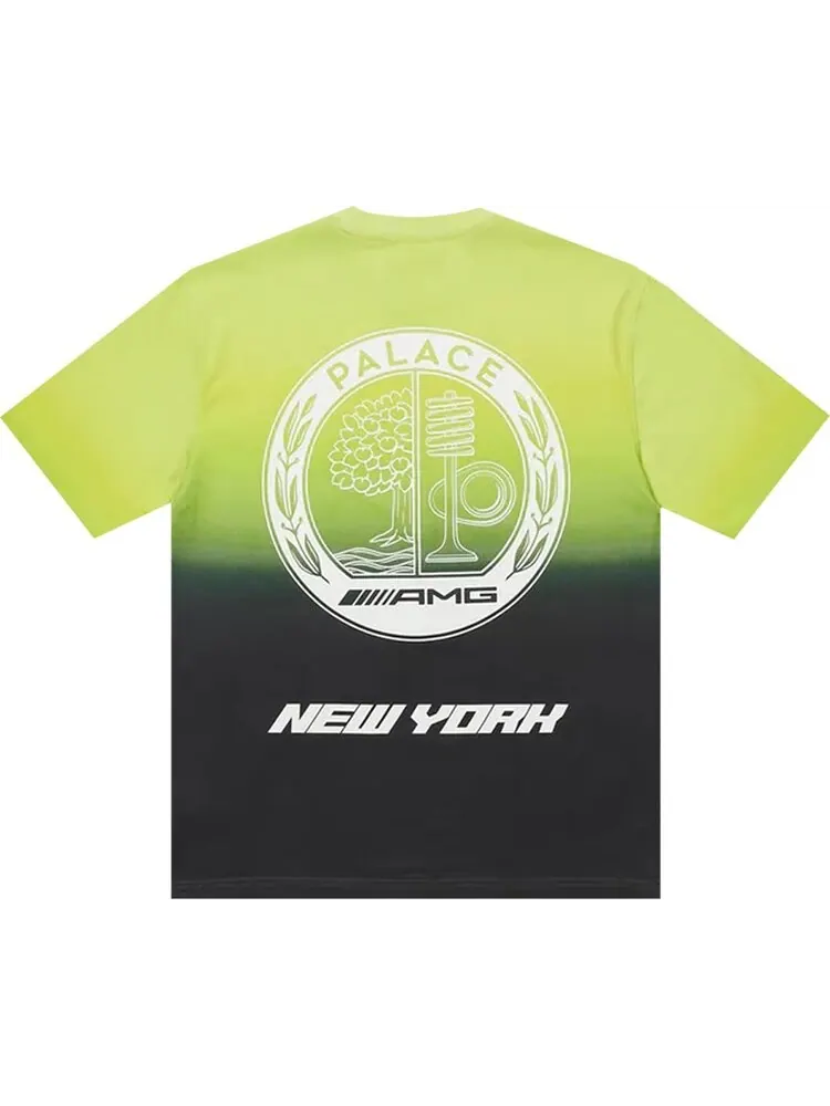 Футболка Palace x AMG 2.0 New York T-Shirt 'Black/Lime' — изображение 2 из 2, мульти