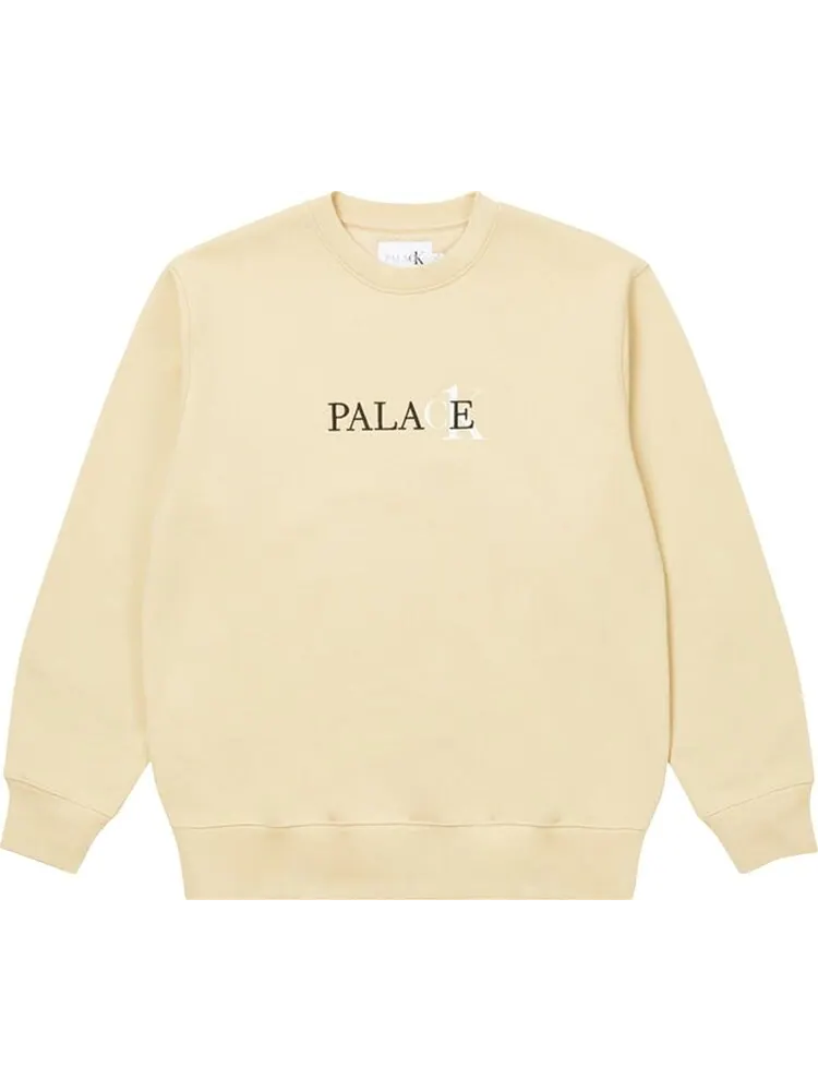 Толстовка Palace x Calvin Klein Crew 'Wheat' — изображение 1 из 2, бежевый