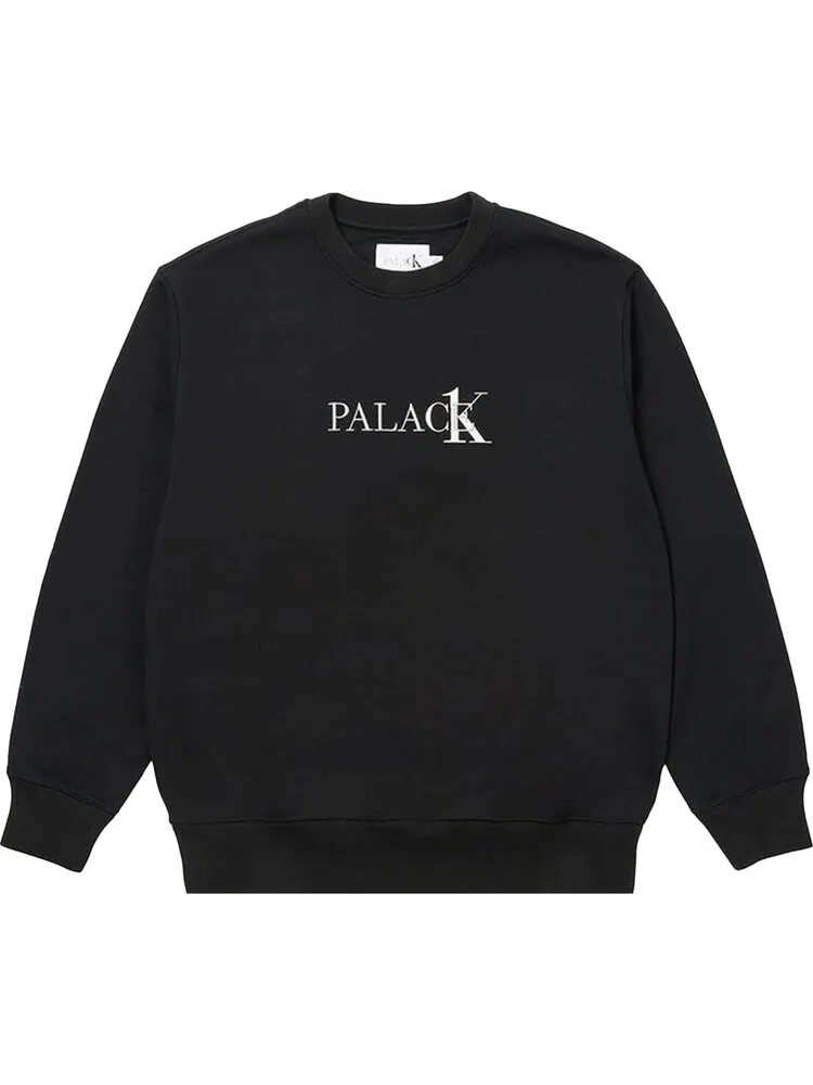 Толстовка Palace x Calvin Klein Crew 'Black' — изображение 1 из 2, черный