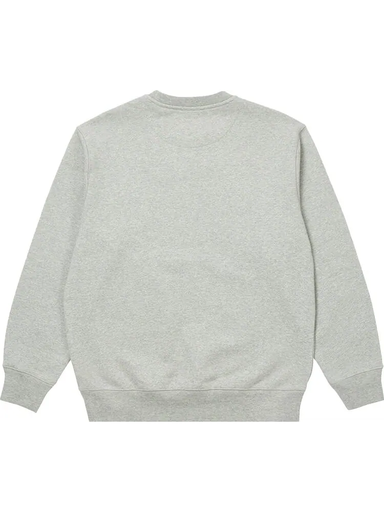Толстовка Palace x Calvin Klein Crew 'Light Grey Heather' — изображение 2 из 2, серый