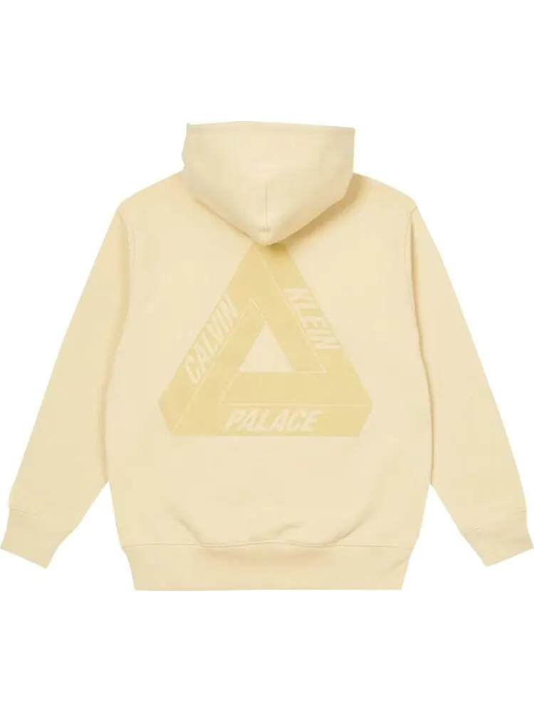 Толстовка Palace x Calvin Klein Tri-Ferg Hood 'Wheat' — изображение 2 из 2, бежевый