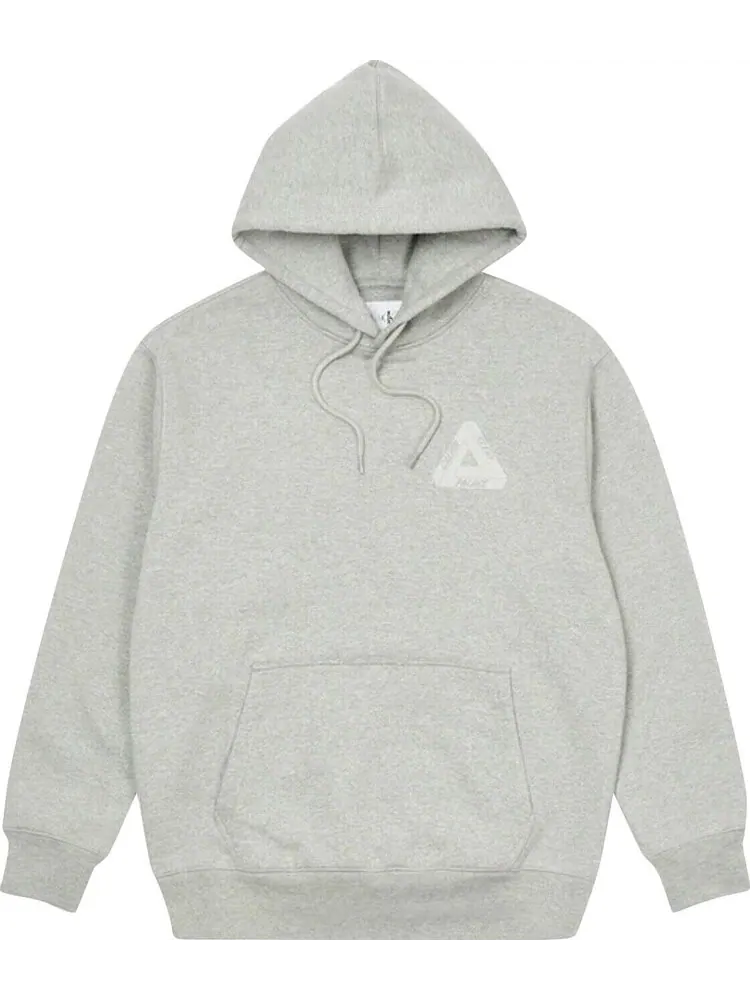 Толстовка Palace x Calvin Klein Tri-Ferg Hood 'Light Grey Marl' — изображение 1 из 2, серый