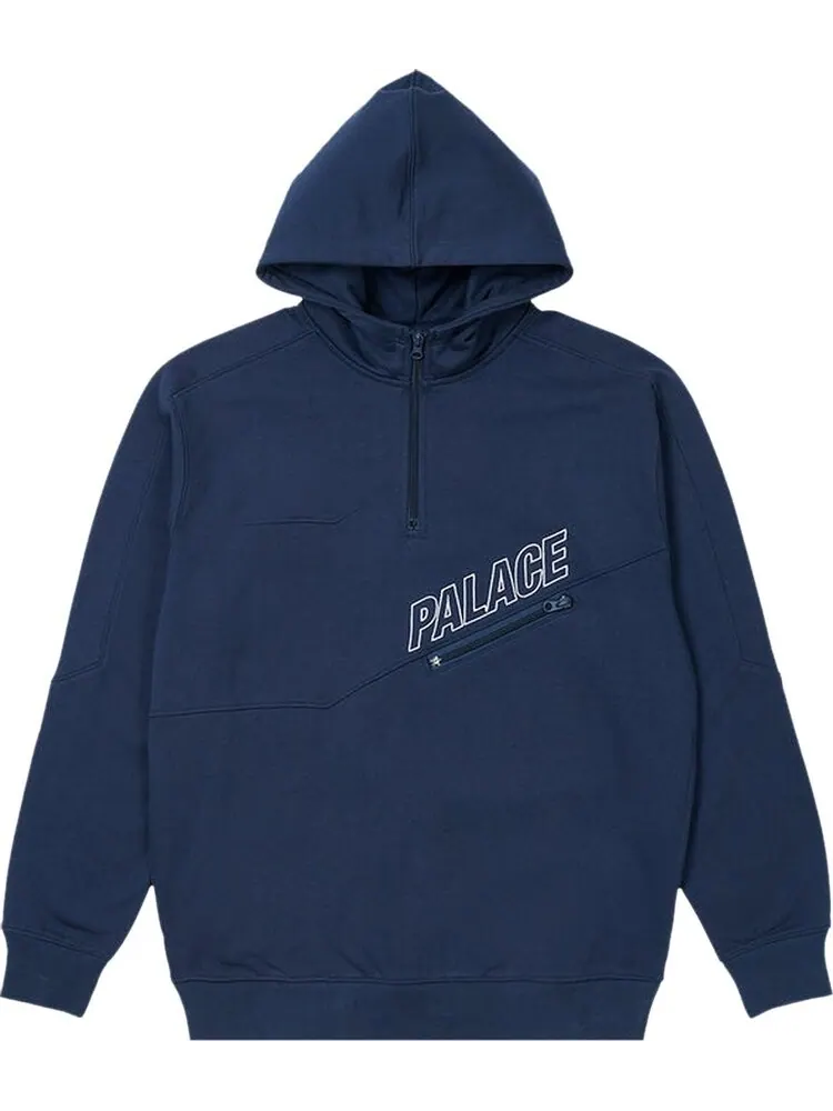Толстовка Palace Zip Hood 'Blue' — изображение 1 из 2, синий