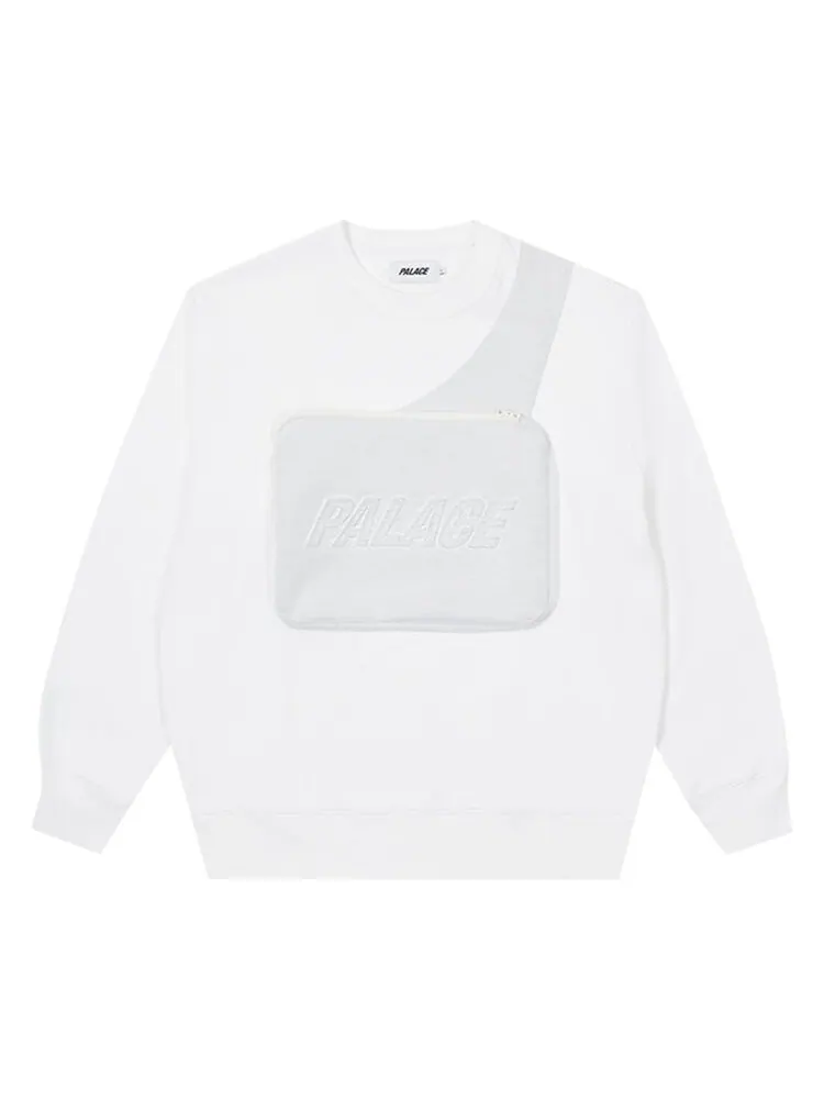 Толстовка Palace Bag Crew 'White' — изображение 1 из 2, белый