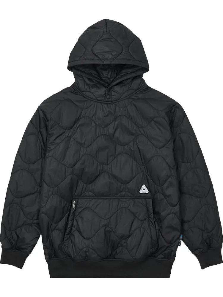 Толстовка Palace Pertex Quilter Hood 'Black' — изображение 1 из 2, черный