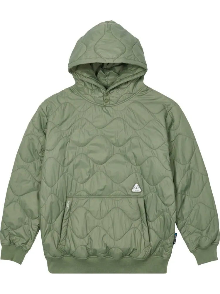 Толстовка Palace Pertex Quilter Hood 'Olive' — изображение 1 из 2, зеленый