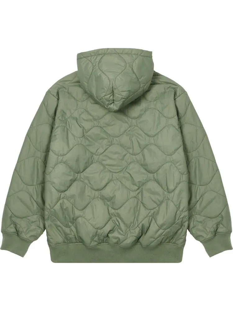 Толстовка Palace Pertex Quilter Hood 'Olive' — изображение 2 из 2, зеленый