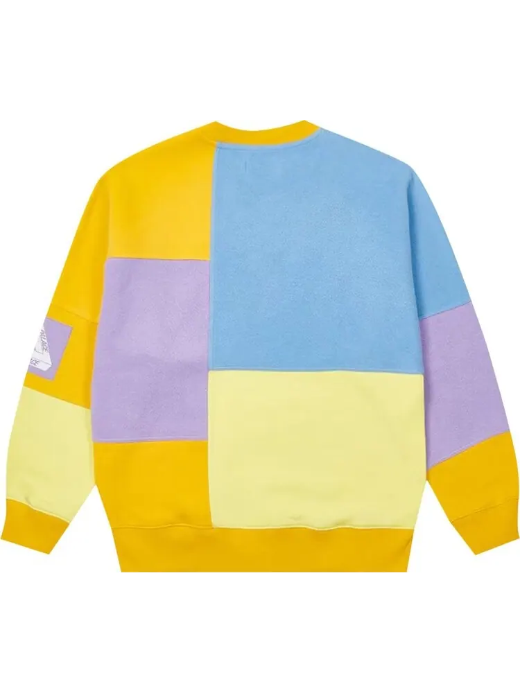 Толстовка Palace Colour Block Crew 'Blue/Orange/Lilac' — изображение 2 из 2, мульти