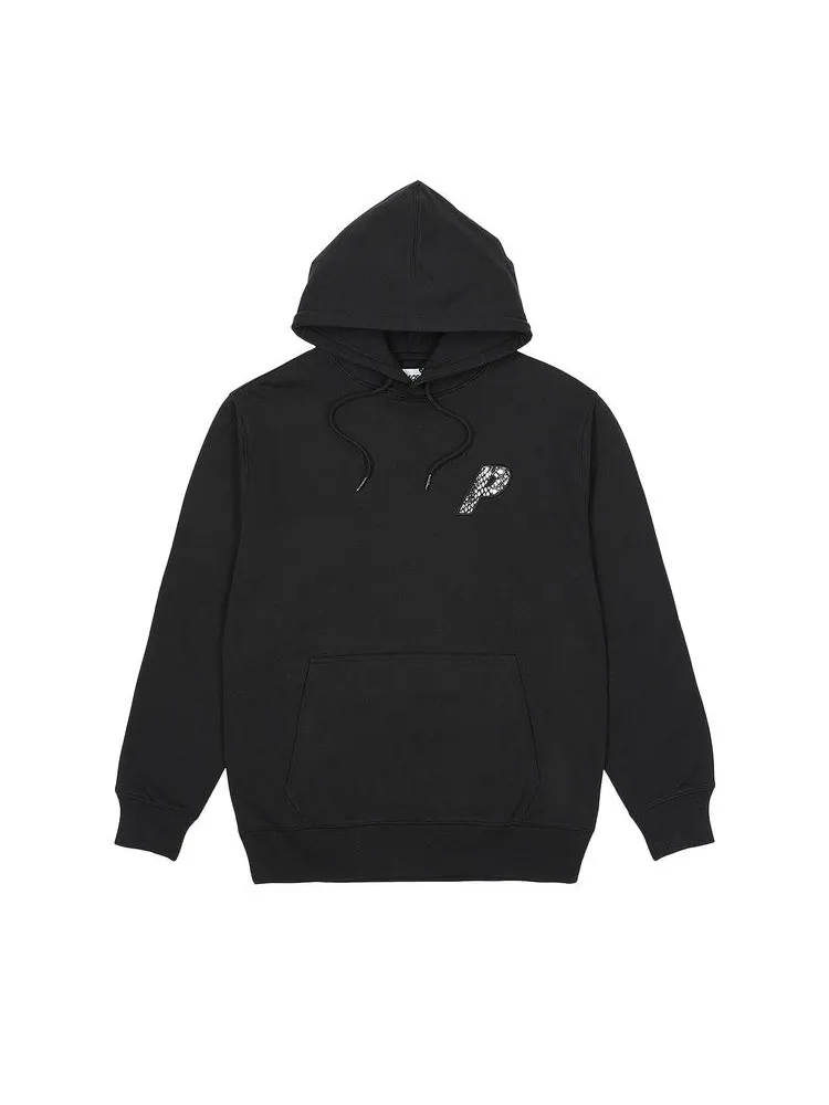 Толстовка Palace P-3 Snake Appliqué Hood — изображение 1 из 2, черный
