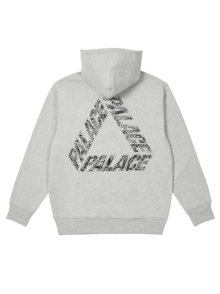 Толстовка Palace P-3 Snake Appliqué Hood — изображение 2 из 2, серый