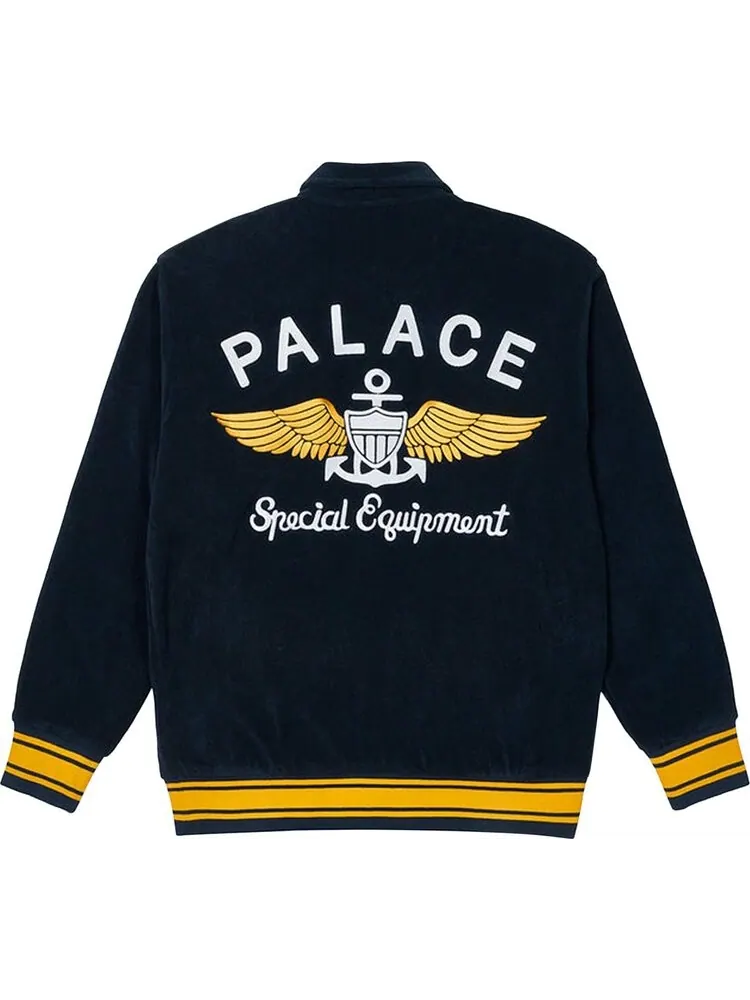 Куртка Palace Towelling Jacket 'Navy' — изображение 2 из 2, синий