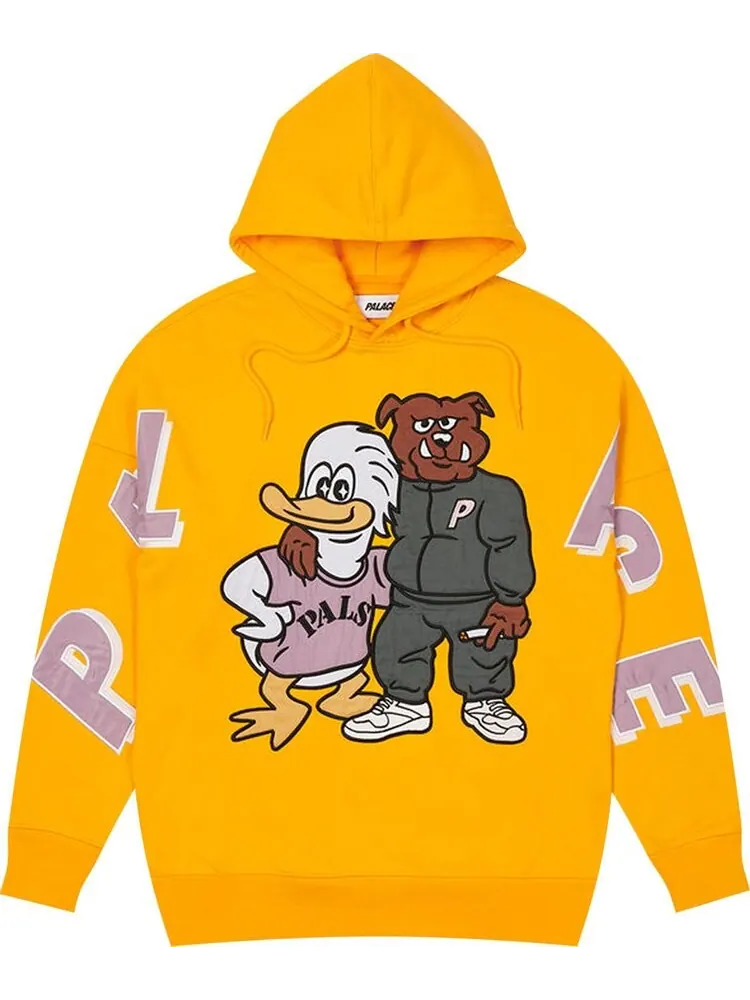Толстовка Palace Dog And Duck Drop Shoulder Hood 'Yellow' — изображение 1 из 2, желтый