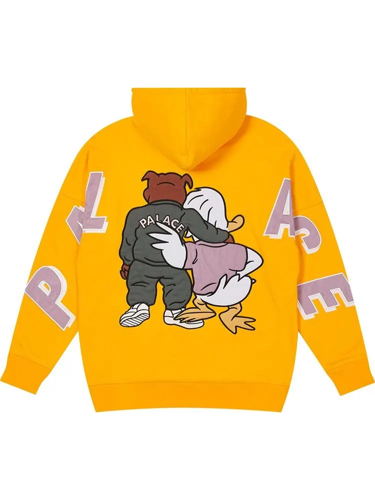 Толстовка Palace Dog And Duck Drop Shoulder Hood 'Yellow' — изображение 2 из 2, желтый
