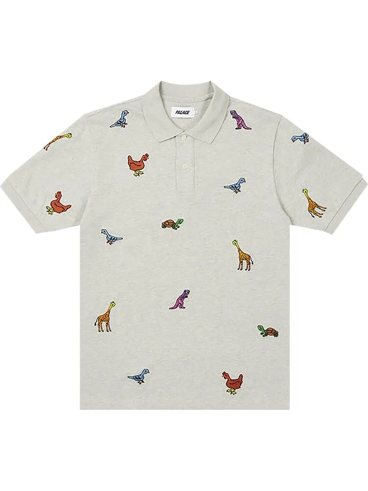 Поло Palace Animals Polo 'Grey' — изображение 1 из 2, серый