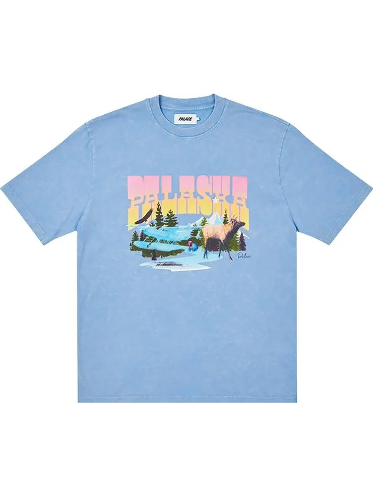 Футболка Palace Palaska Dye T-Shirt 'Blue' — изображение 1 из 1, синий