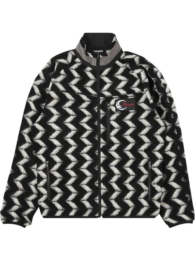 Куртка Pleasures Drifter Fuzzy Jacket 'Black' — изображение 1 из 2, черный