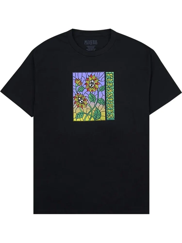 Футболка Pleasures Glass T-Shirt 'Black' — изображение 1 из 1, черный