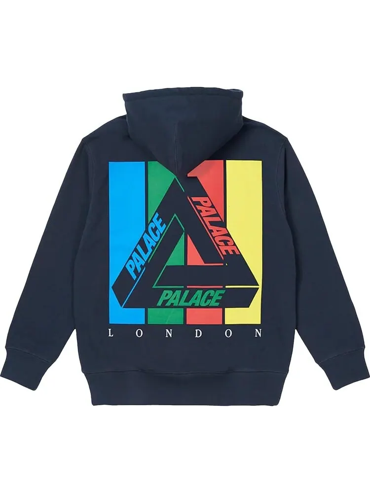 Толстовка Palace Tri-Emb Hood 'Navy' — изображение 2 из 2, синий