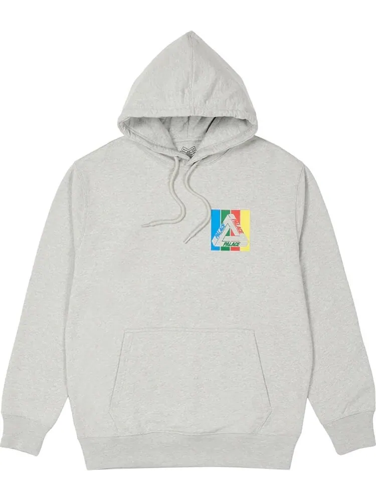 Толстовка Palace Tri-Emb Hood 'Grey Marl' — изображение 1 из 2, серый