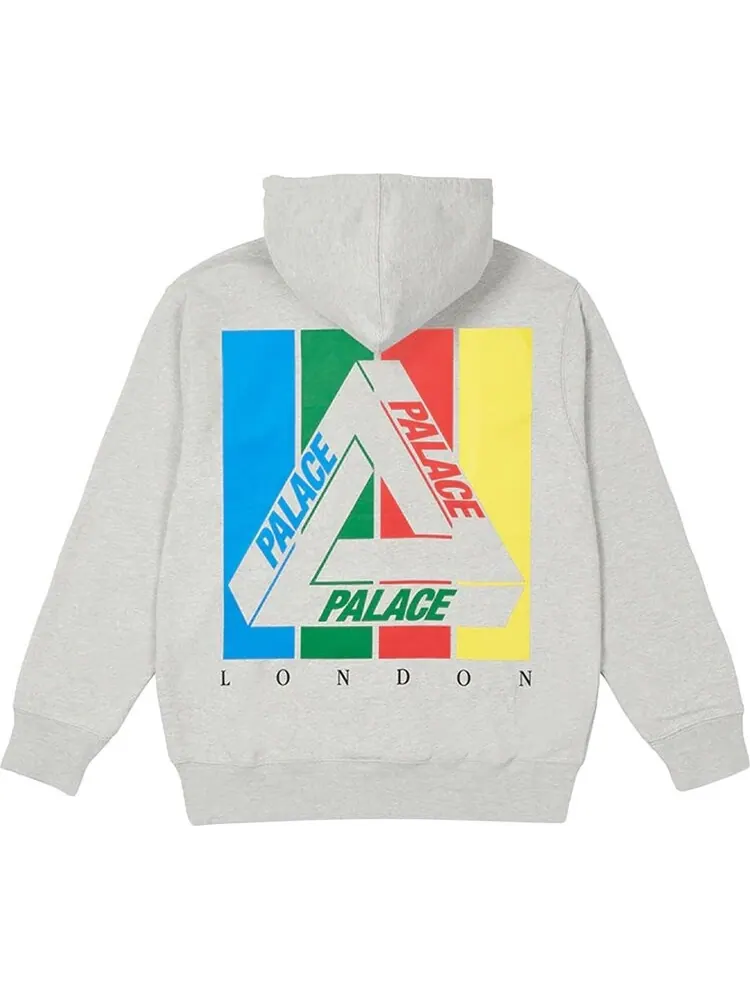 Толстовка Palace Tri-Emb Hood 'Grey Marl' — изображение 2 из 2, серый