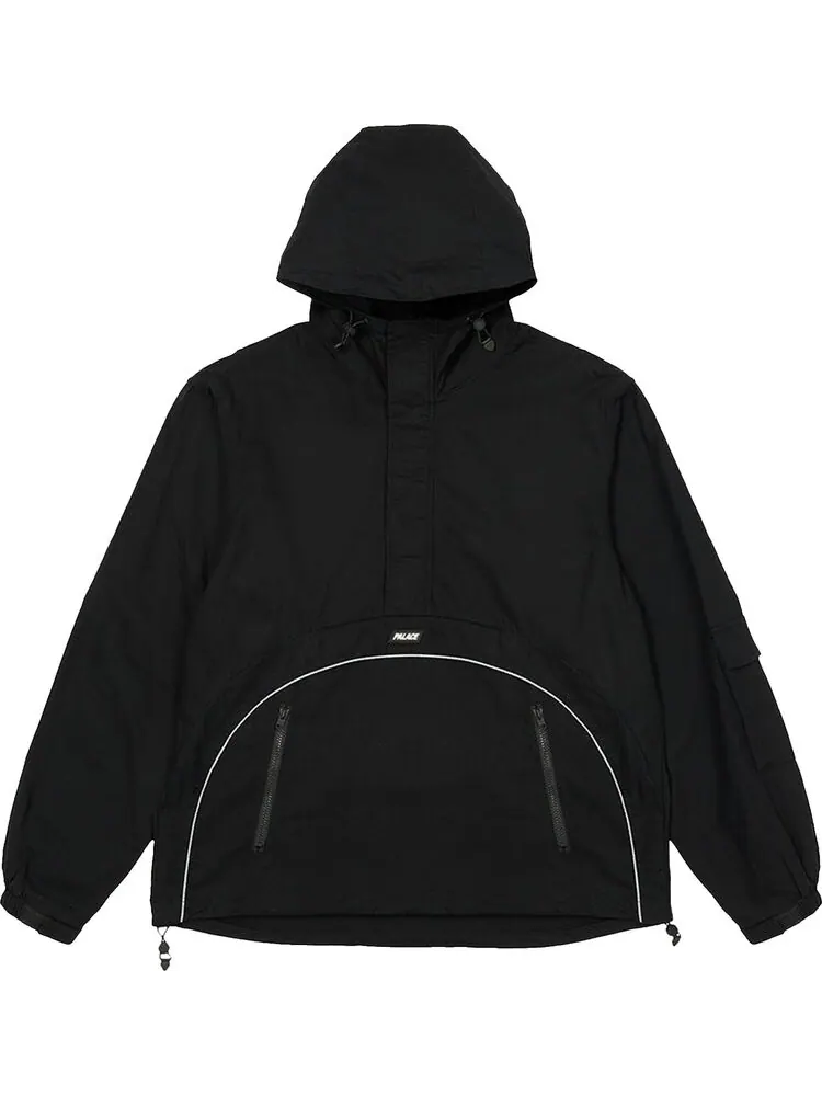 Куртка Palace Deflector 1/2 Zip Jacket 'Black' — изображение 1 из 1, черный