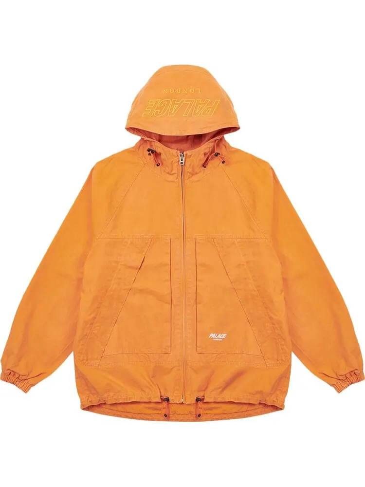 Куртка Palace Washed Cotton Hooded Jacket 'Orange' — изображение 1 из 2, оранжевый