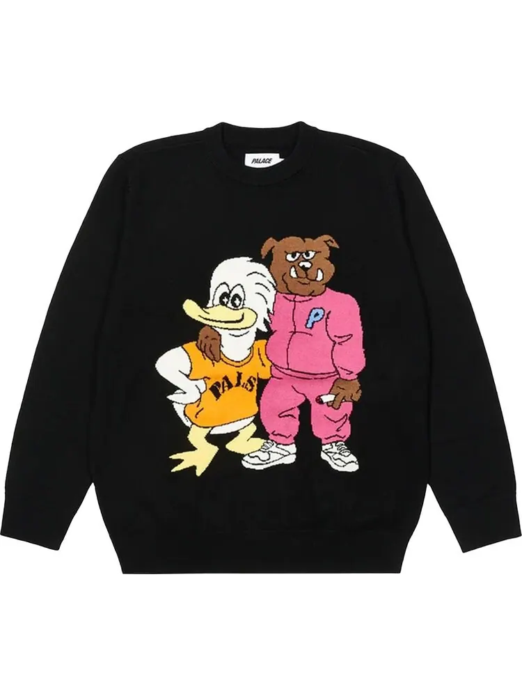 Джемпер Palace Dog And Duck Knit 'Black' — изображение 1 из 2, черный