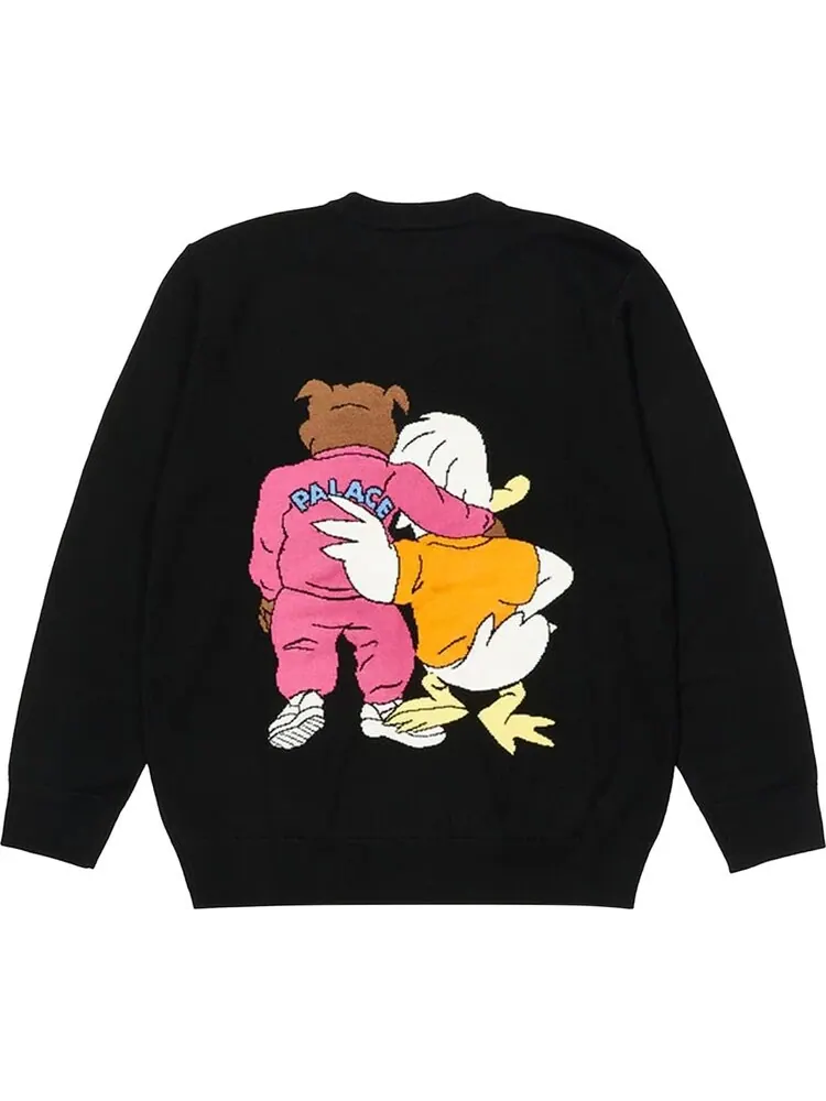 Джемпер Palace Dog And Duck Knit 'Black' — изображение 2 из 2, черный